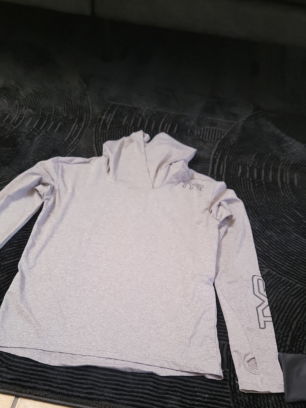 TYR Light Lavender Performance Hooded Long Sleeve